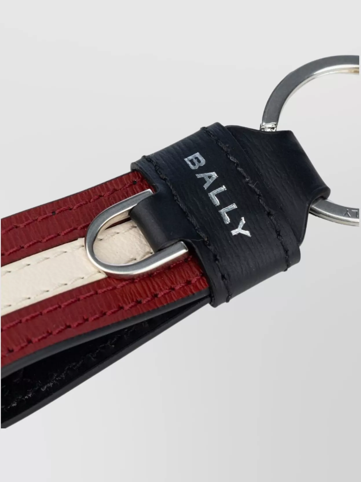 Bally Logo-print Leather Keyring