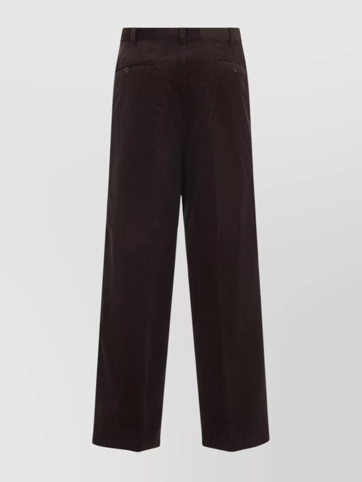 Prada Corduroy Straight Leg Trousers Pockets