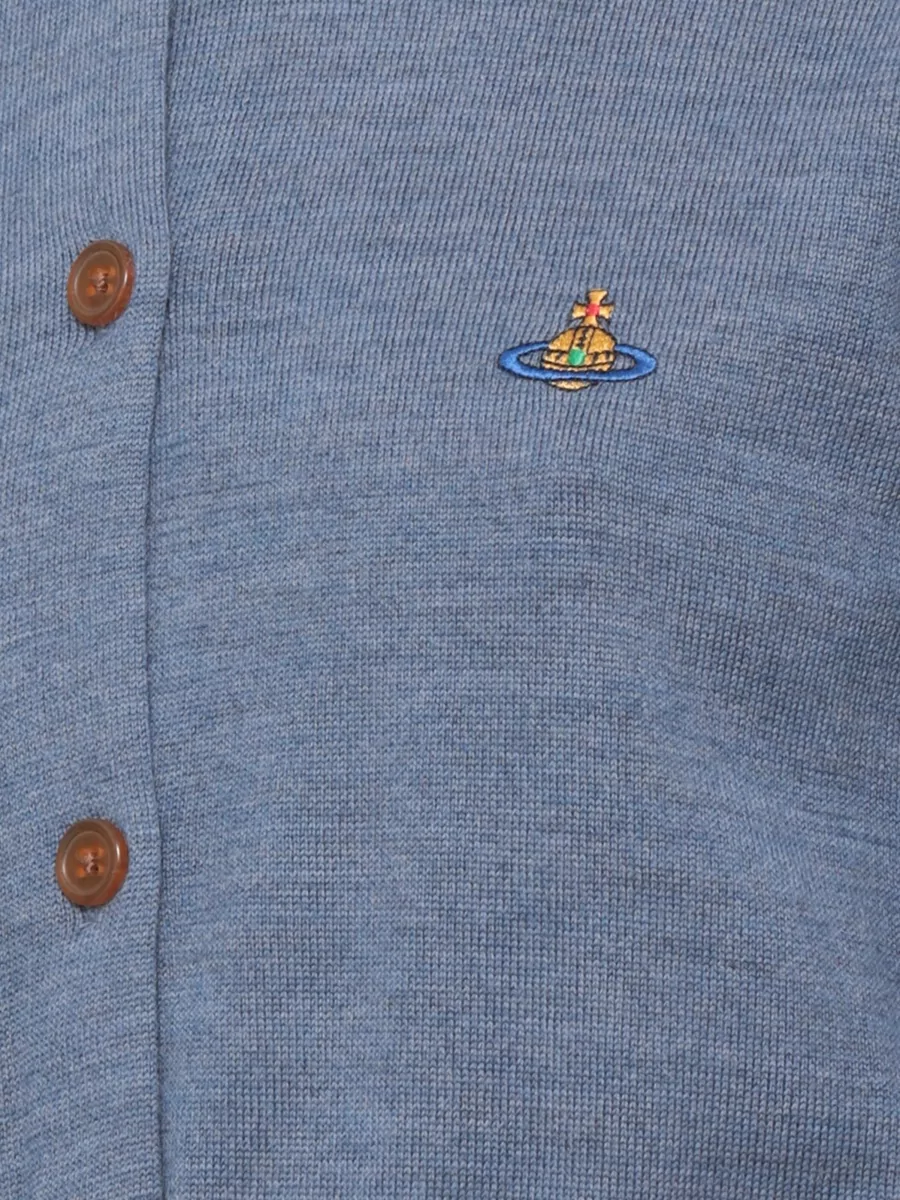 Vivienne Westwood Ribbed Wool Button-Up Cardigan