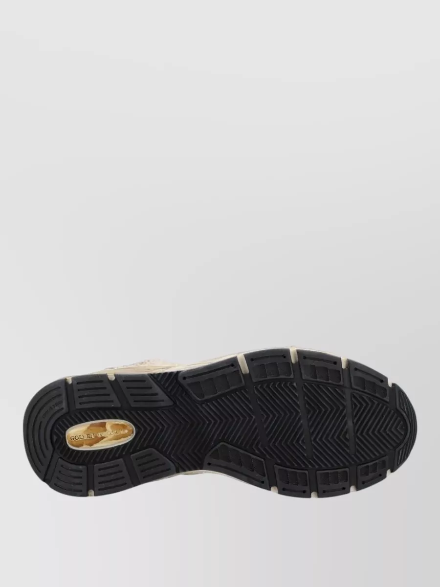 Golden Goose Distressed Texture Sneakers Rubber Sole Design