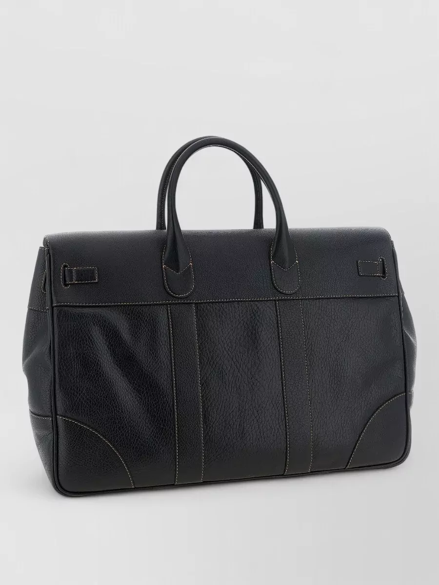 Brunello Cucinelli Leather Travel Bag