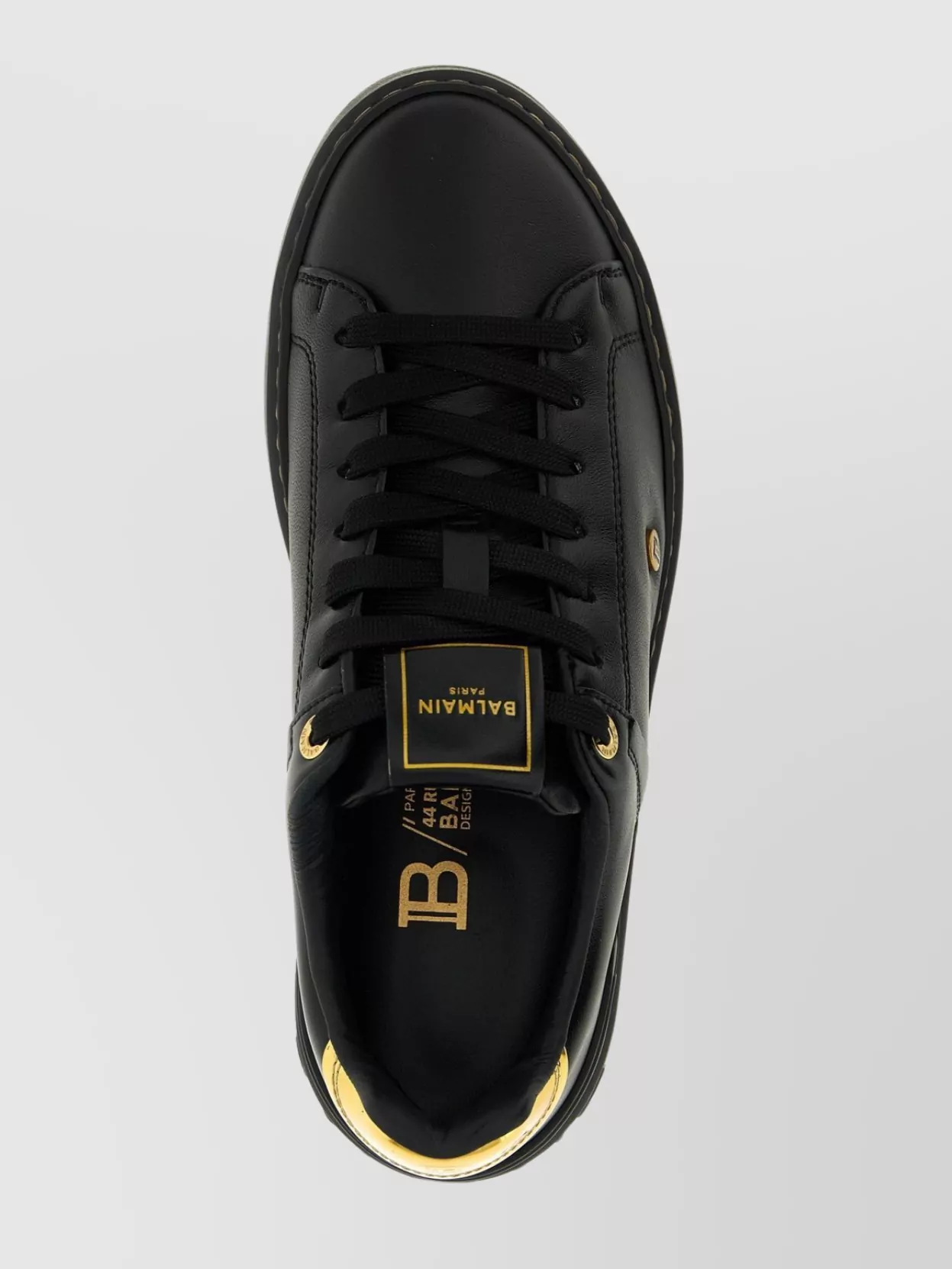 Balmain Sneakers 'Court' Gold-Tone Detail