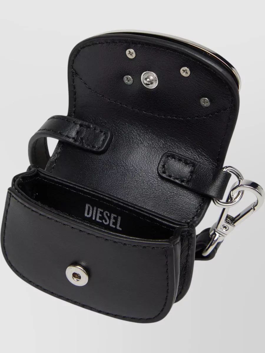Diesel Leather Micro Charm Cardholder