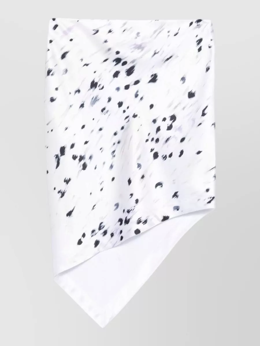 Iro printed asymmetric midi skirt