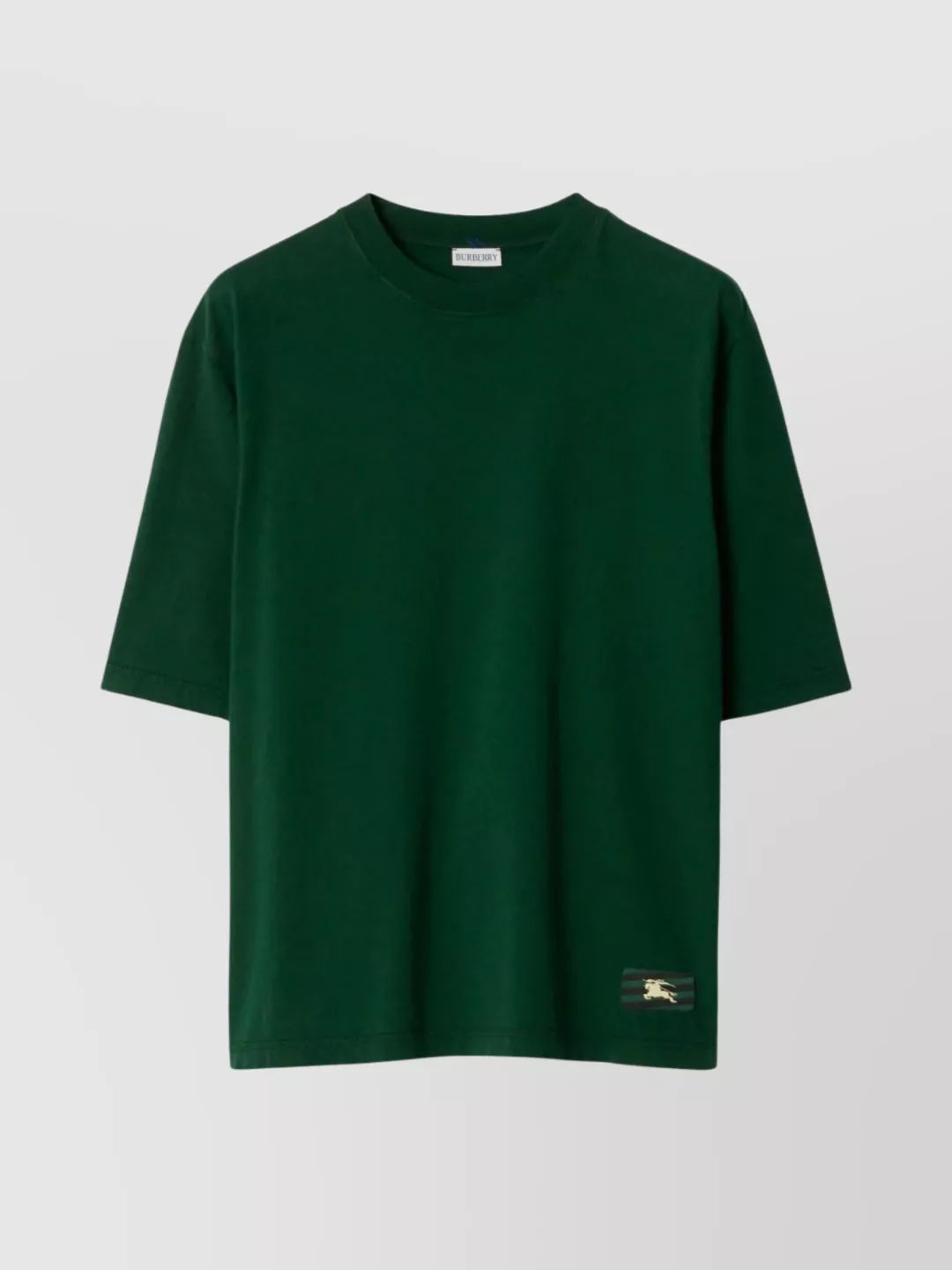 Shop Burberry Knight Design Appliqué T-shirt In Green