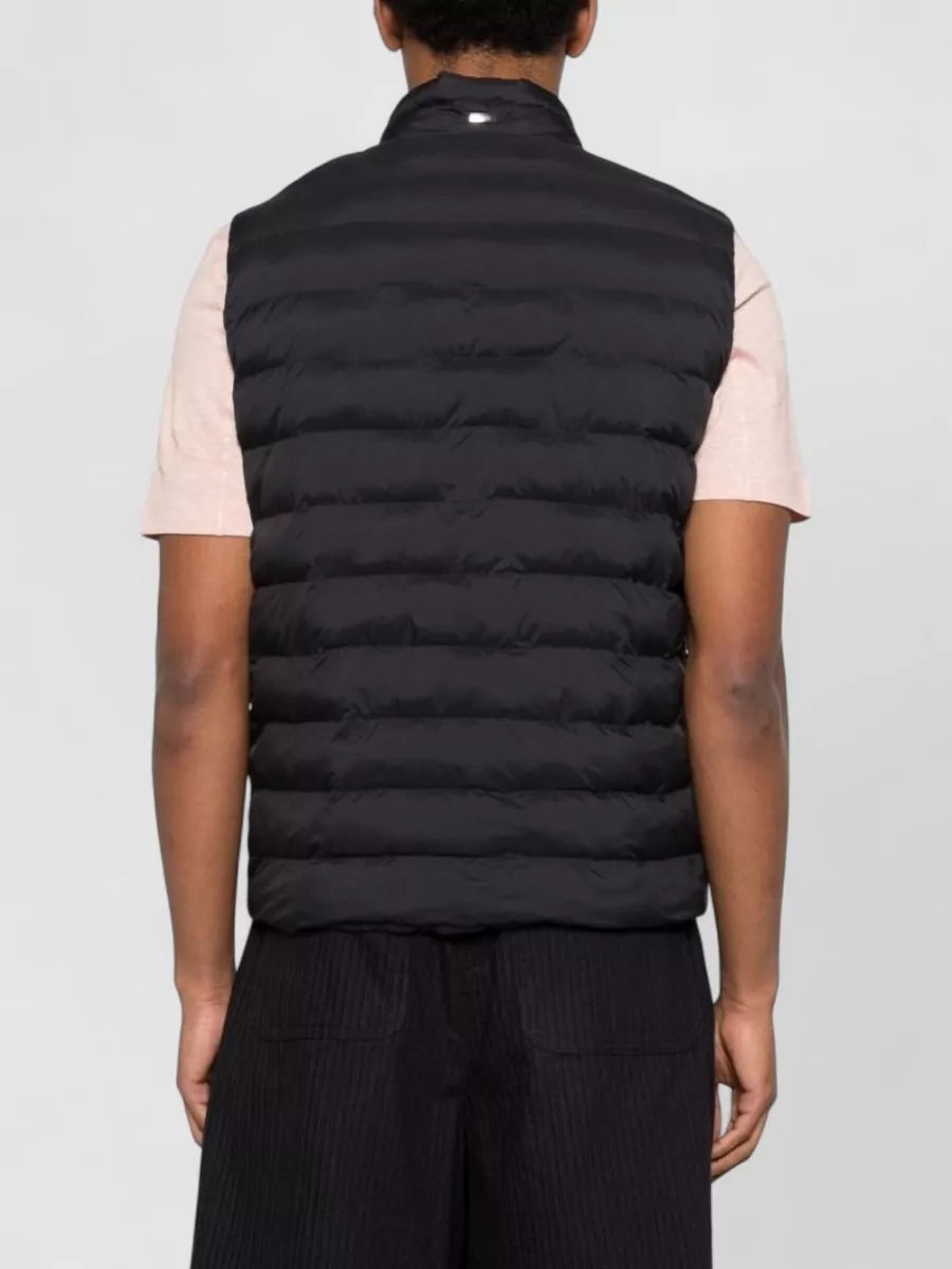 Herno High Neck Padded Sleeveless Jacket Zip Pockets
