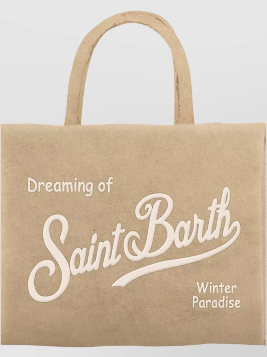 Mc2 Saint Barth Tote Bag With Top Handles And Strap In Neutral