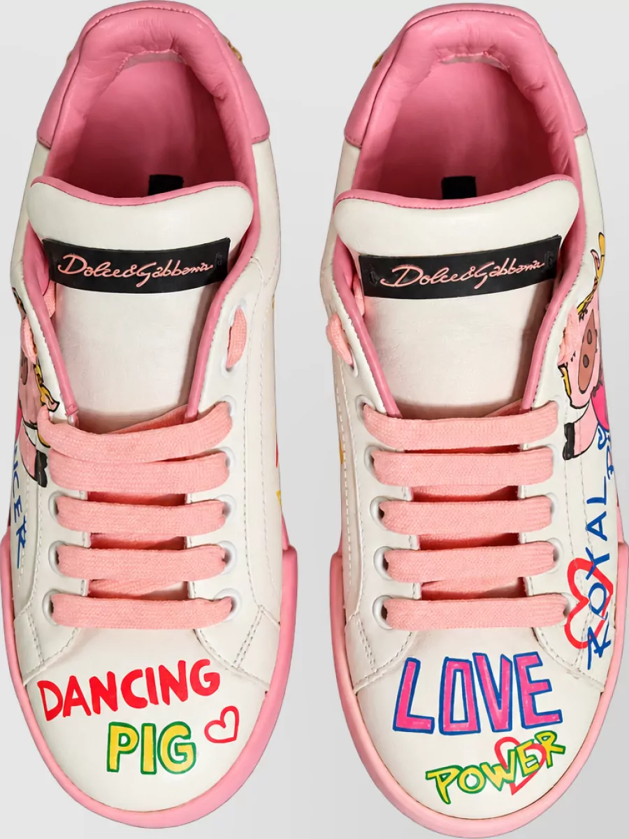 Dolce&Gabbana Leather Low-Top Sneakers