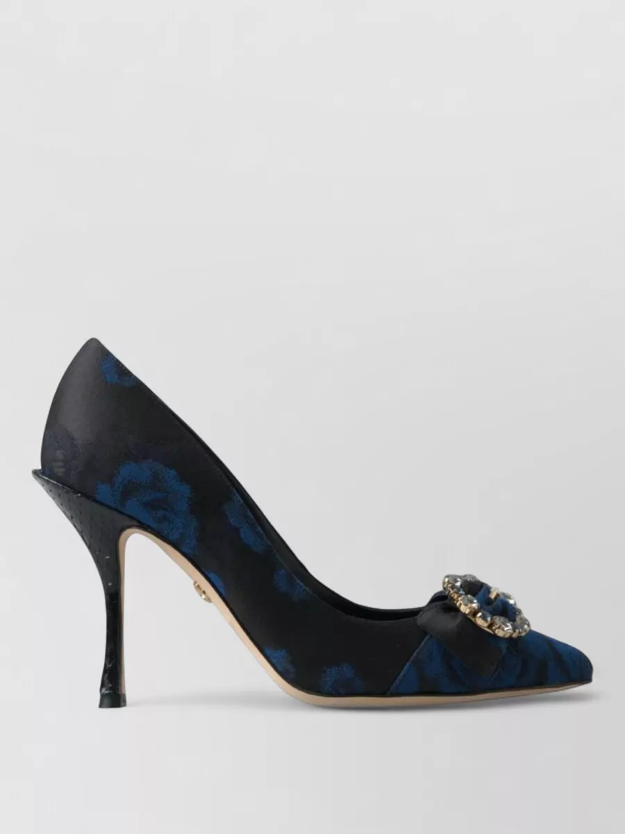 Dolce&Gabbana Floral Crystal-Embellished Pumps