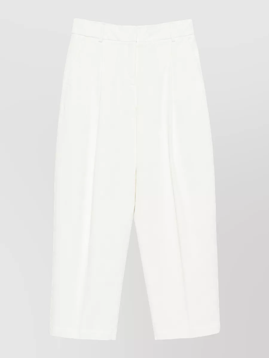 Via Masini 80 Pleated Wide-Leg Trousers