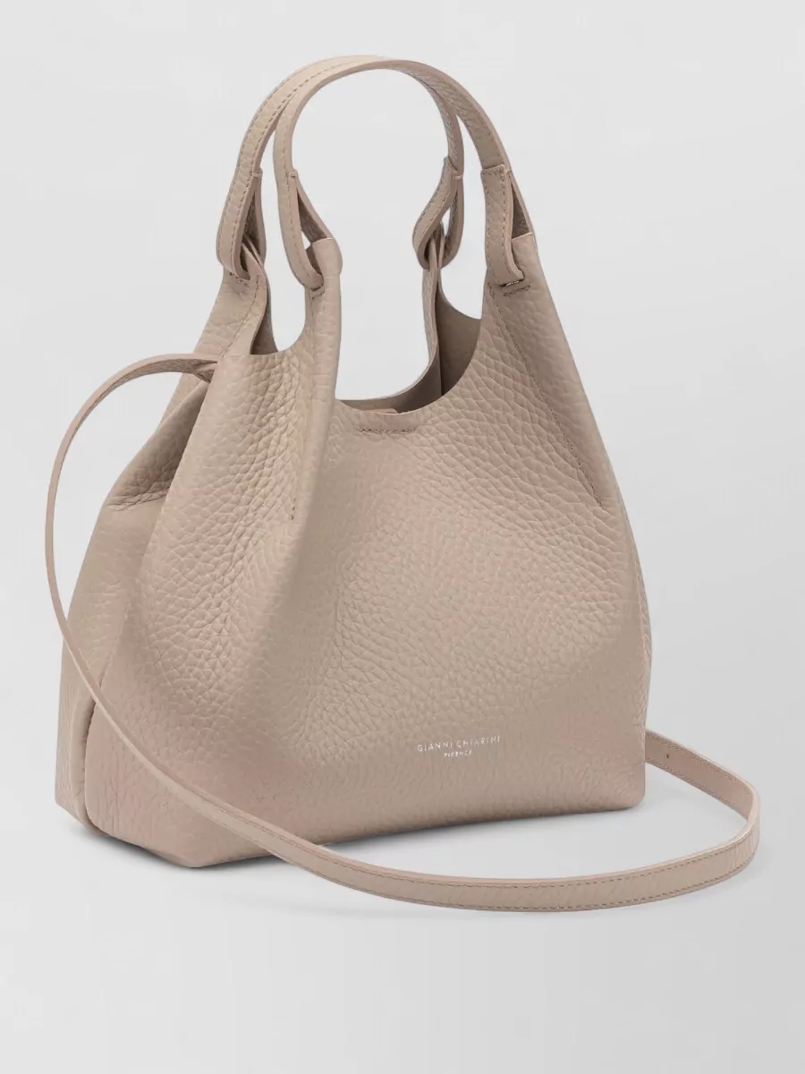 Gianni Chiarini Versatile Shoulder Bags Detachable Strap In Brown