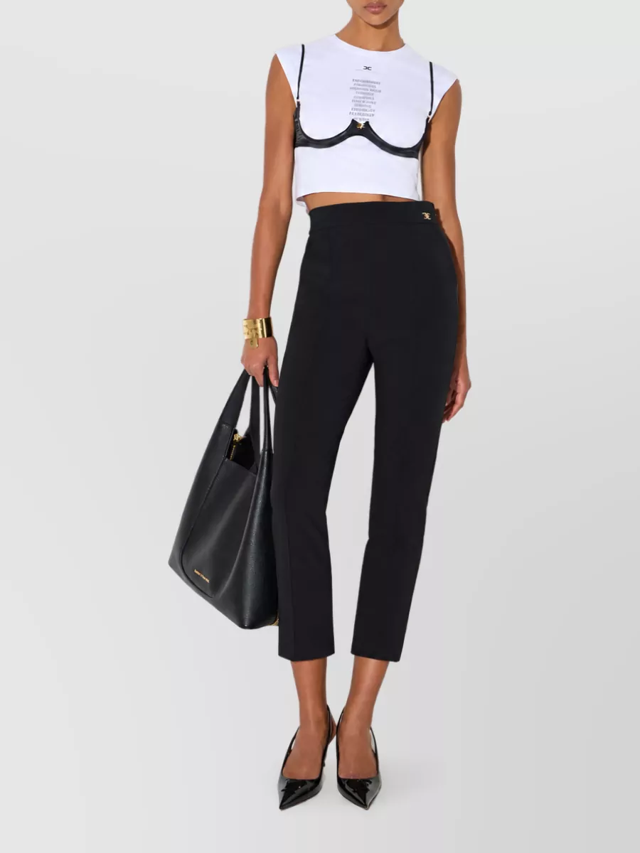 Elisabetta Franchi Straight-Leg Suit Trousers