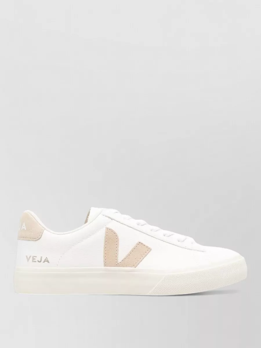 Veja Campo Round Toe Sneakers Flat Rubber Sole