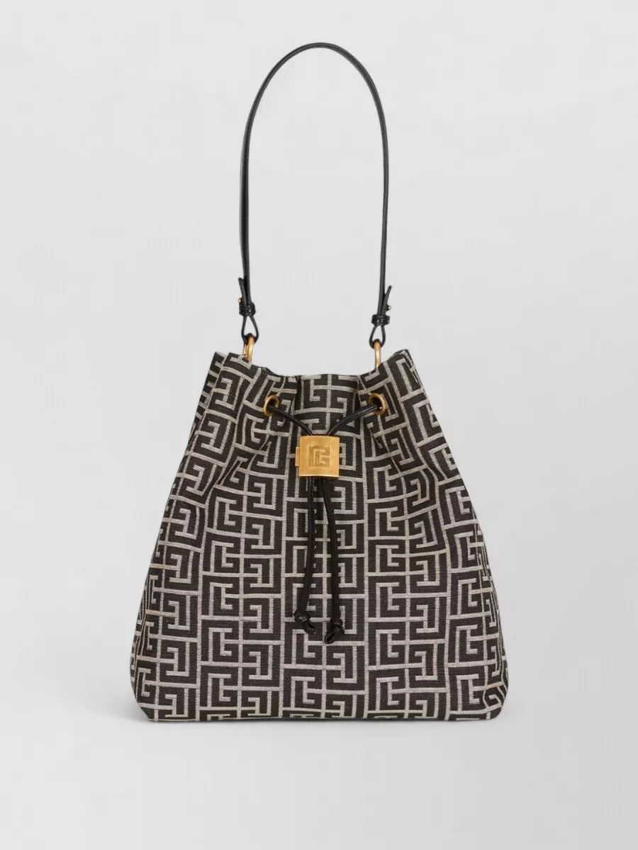 Balmain sync monogram bucket bag