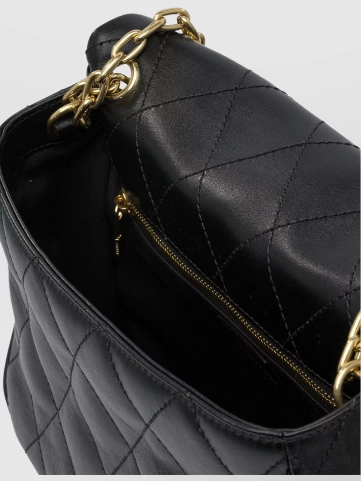 Burberry Quilted Chain Strap Crossbody Bag With Gold-Tone Hardware