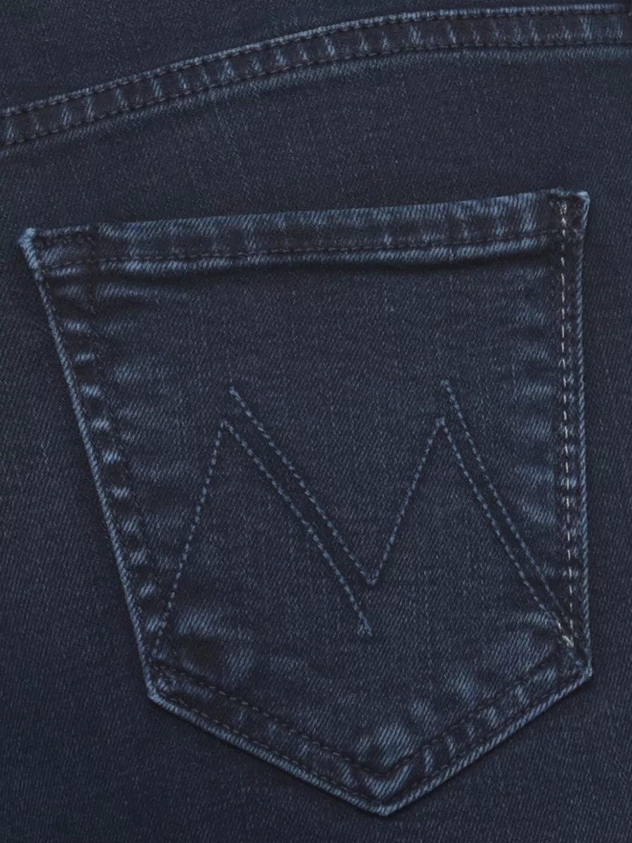 Mother Mid-Rise Straight-Leg Denim Jeans