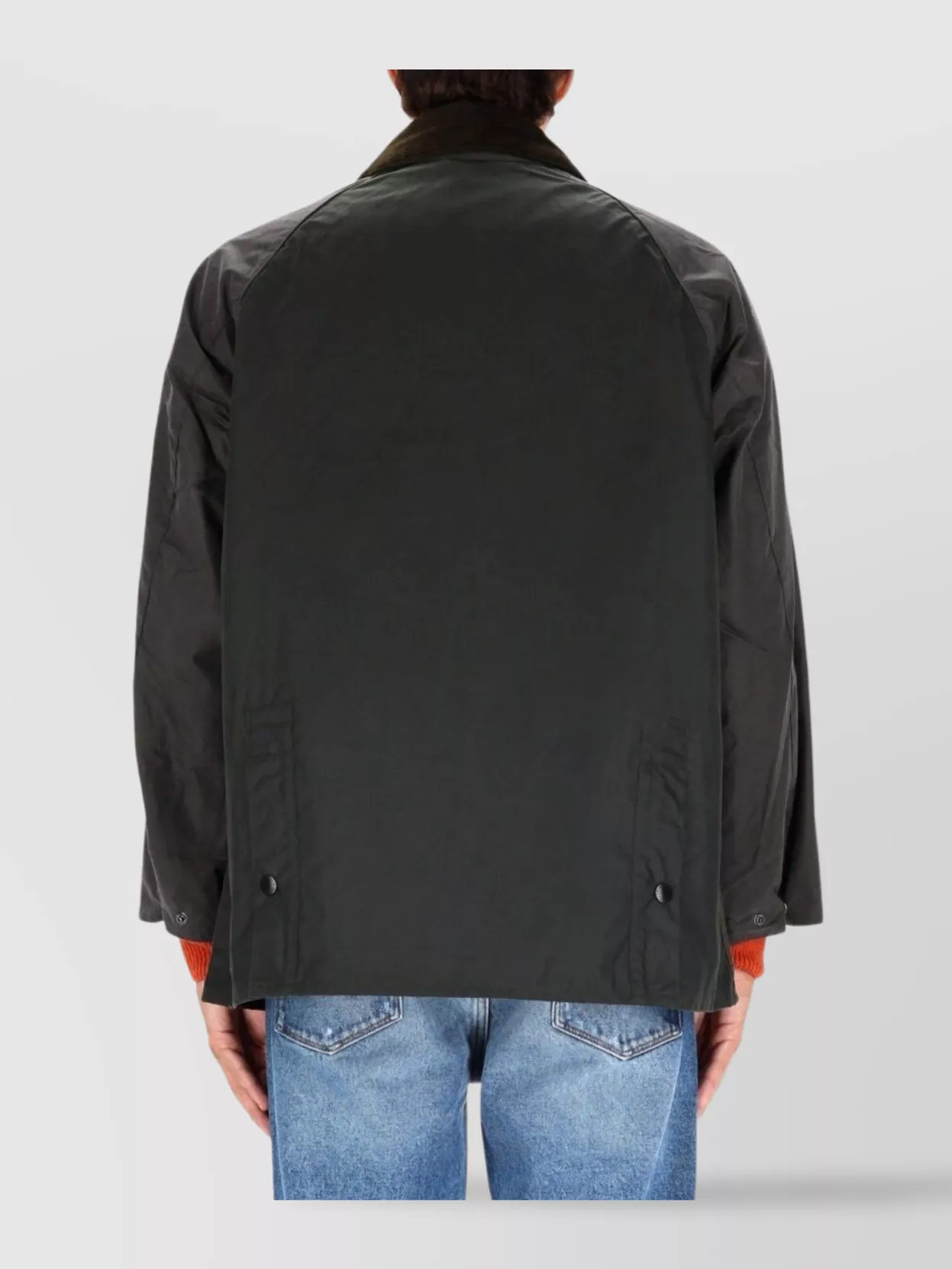 Barbour Patchwork Wax Jacket Contrast Collar