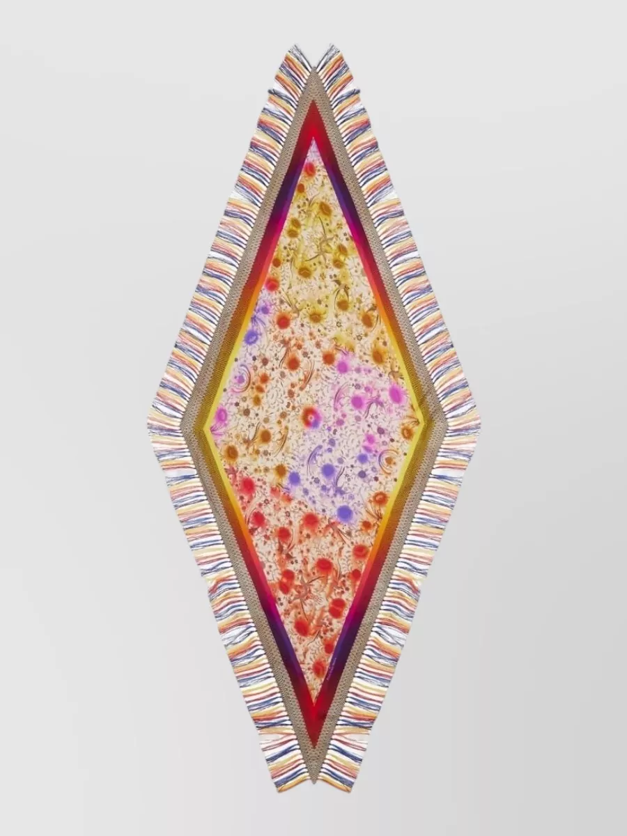 Pierre louise mascia printed silk scarf