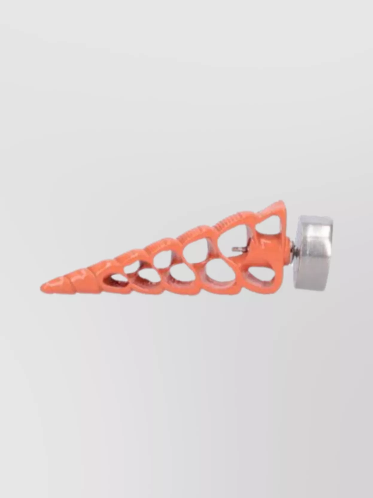 COURRÈGES CIRCULAR FACE CONE SHAPED METAL EARRINGS