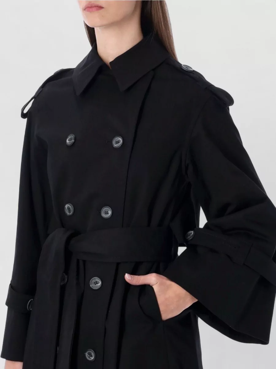By Malene Birger Long Trench Coat Detachable Belt