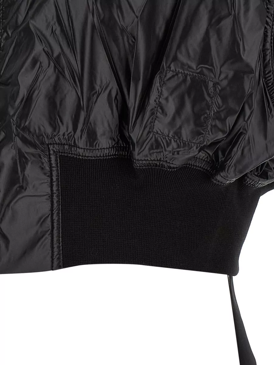 Rick Owens Drkshdw Nylon Sleeveless Cropped Bomber Jacket