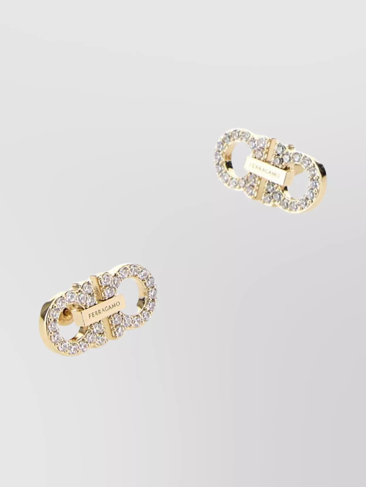 Ferragamo Embellished Metal Earrings