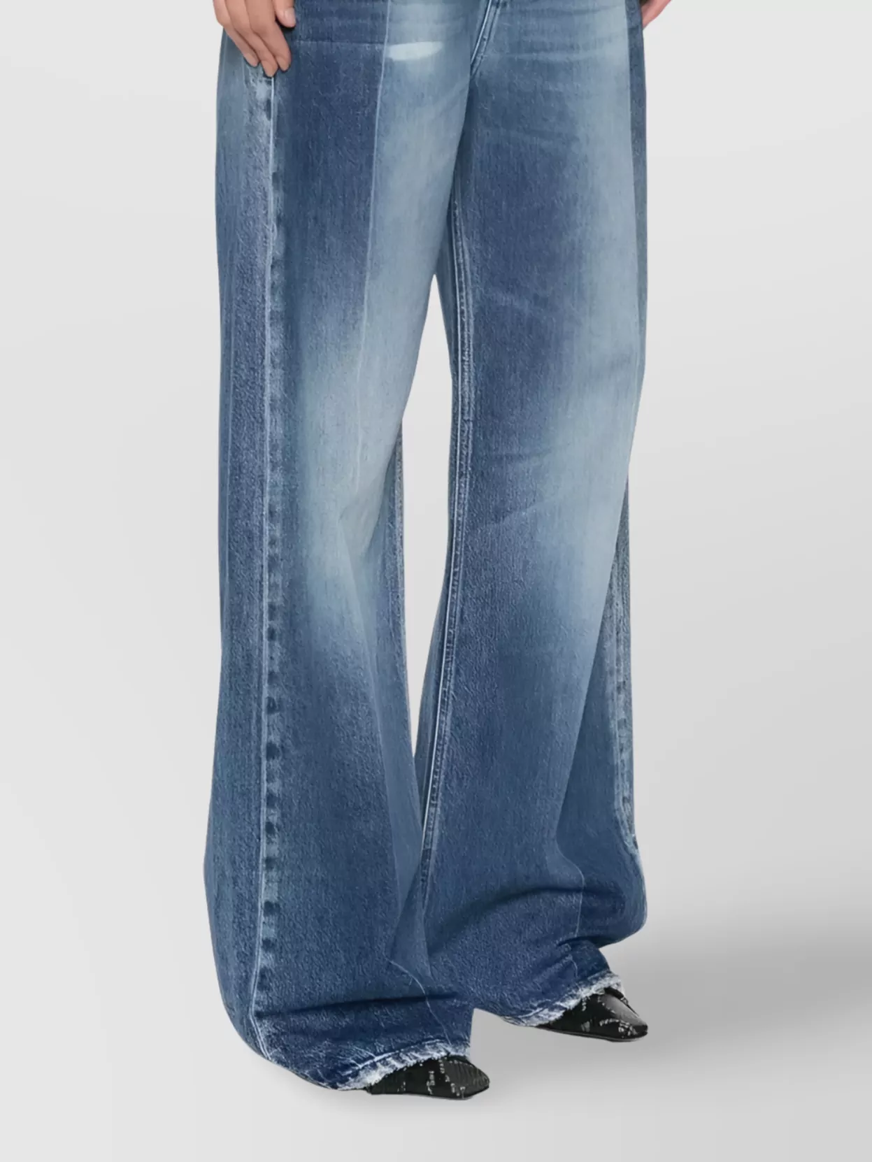 Diesel Belted Faded Five-Pocket Trousers