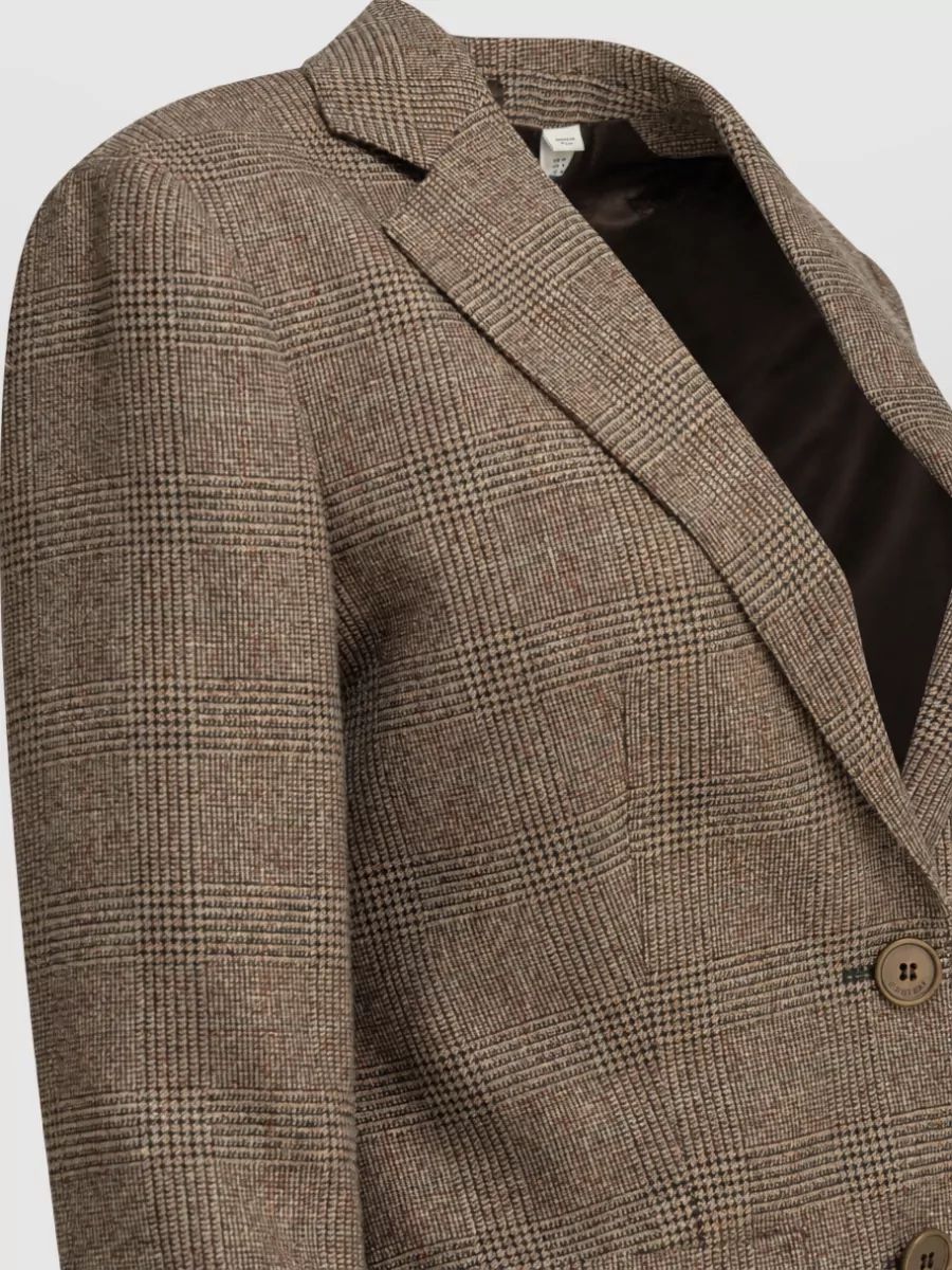 Burberry Single-Breasted Checked Blazer