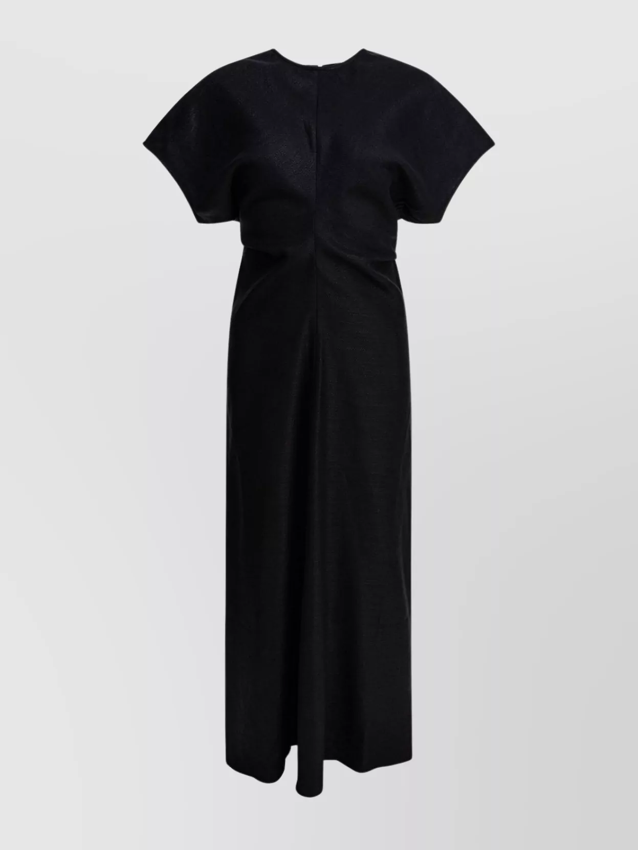 Totême Maxi Dress With Short Sleeves And Shine
