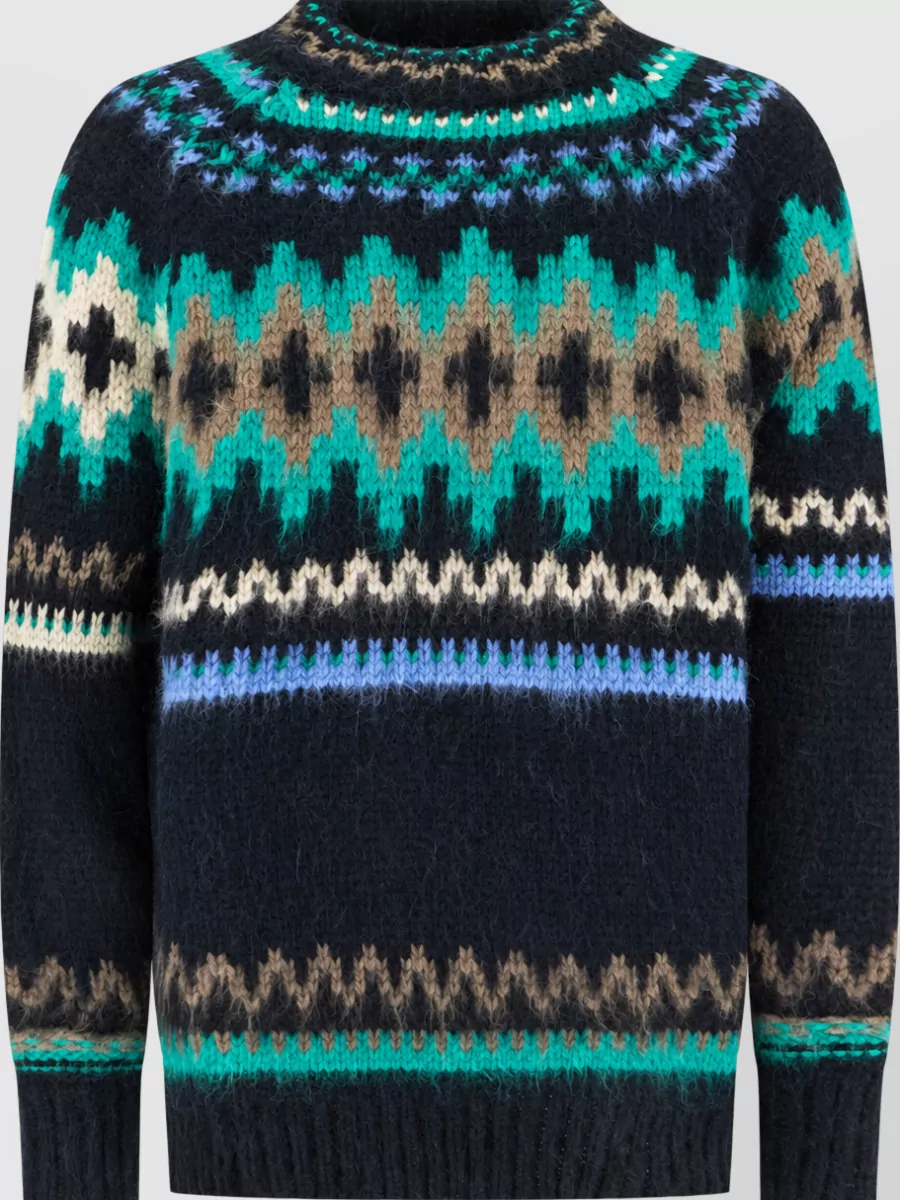 Paul Smith embroidered wool and alpaca jumper