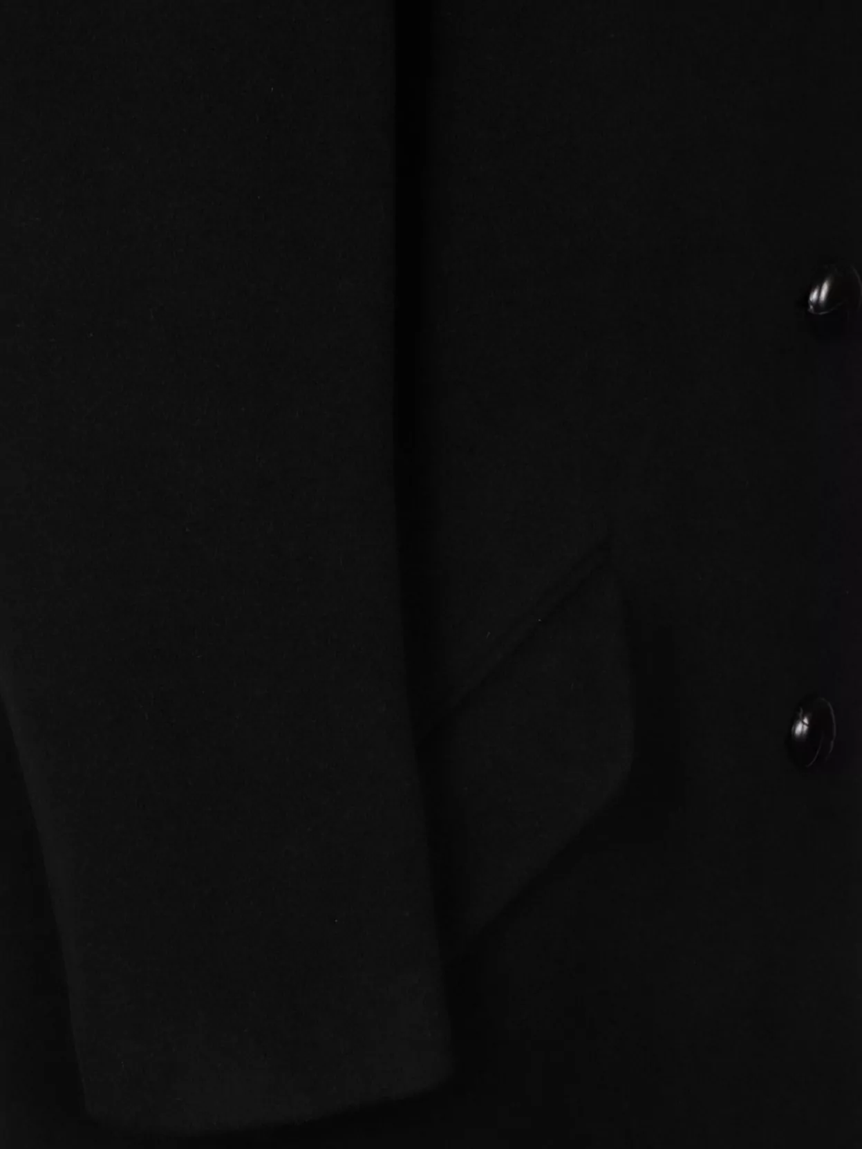 Isabel Marant Long Wool Coat Featuring Button Detailing In Black