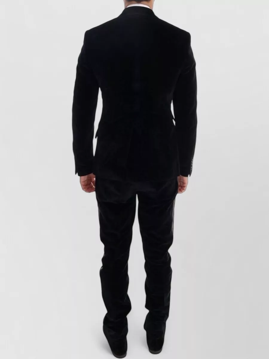 Dolce&Gabbana Silk Velvet Slim Three Piece Suit
