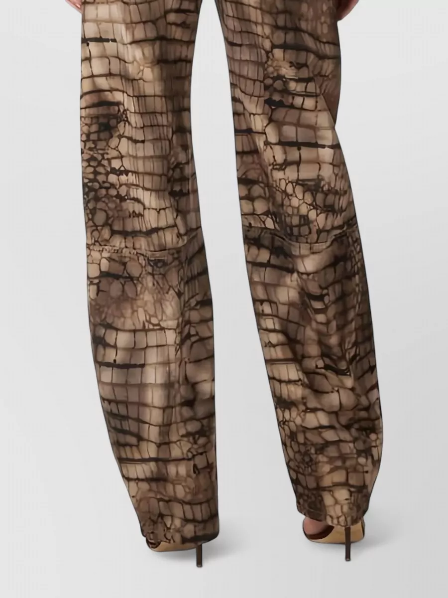 Elisabetta Franchi Shirt Collared Neck Embroidered Cuffs Long Tie