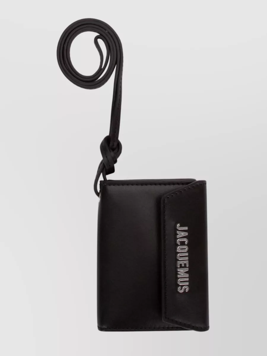 Shop Jacquemus Le Porte Versatile Detachable Strap Wallet In Black