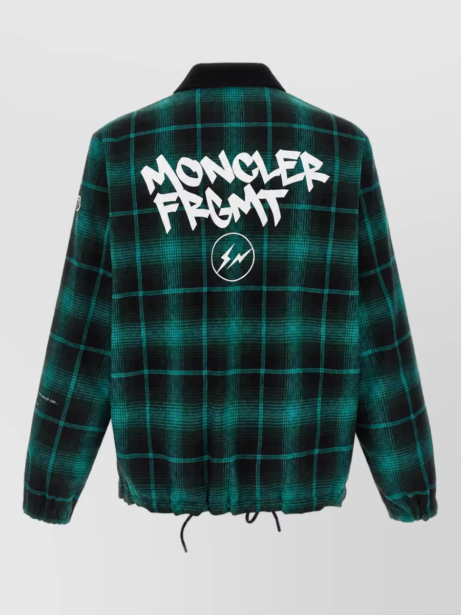 Moncler Genius Reversible Checked Single Breasted Coat