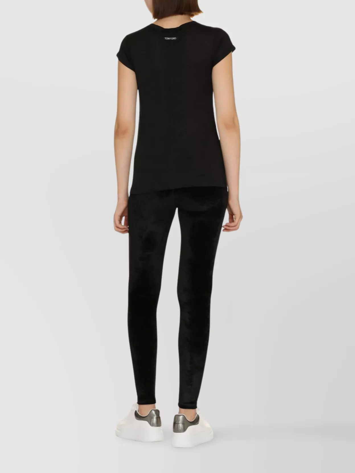 Tom Ford Silk Crew Neck Slim Fit T-shirt Graphic Print