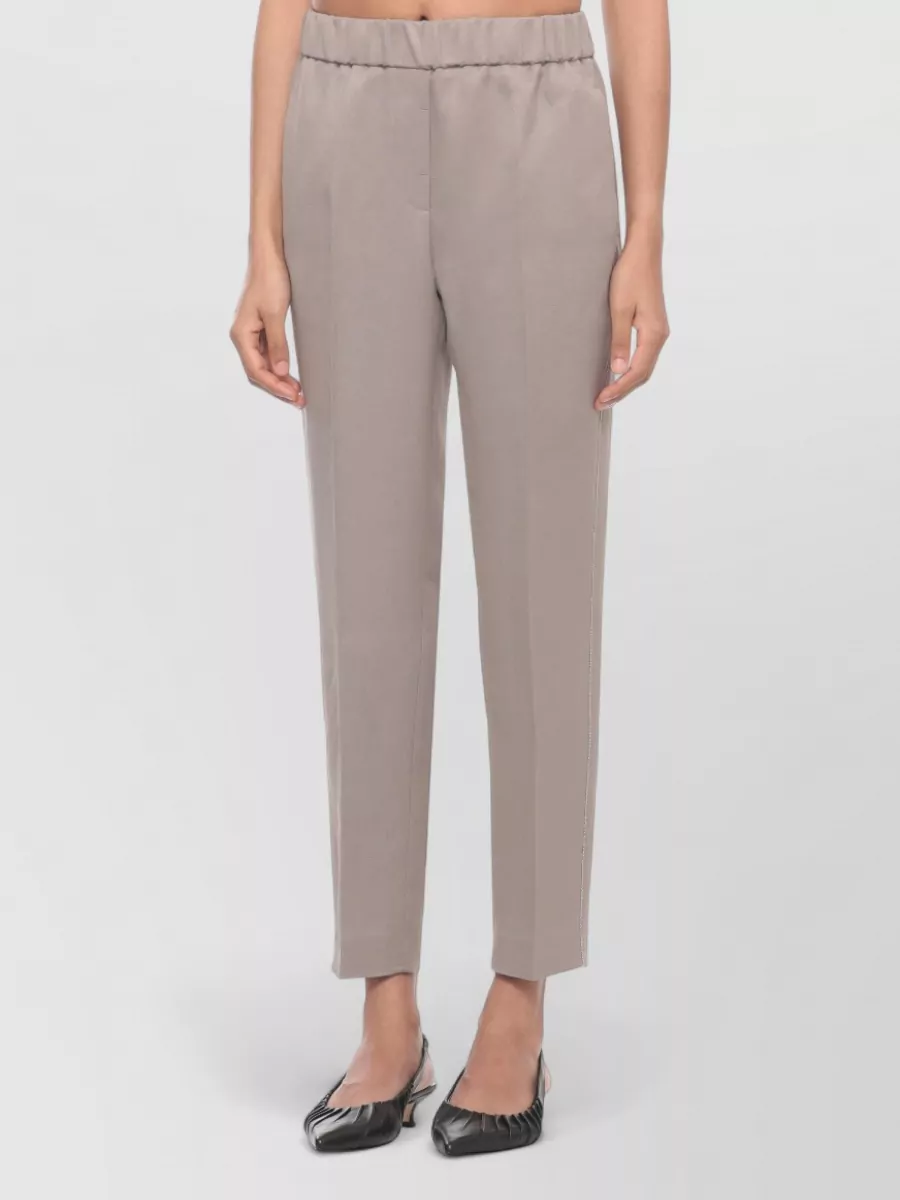 Peserico Linen Straight-Leg Trousers