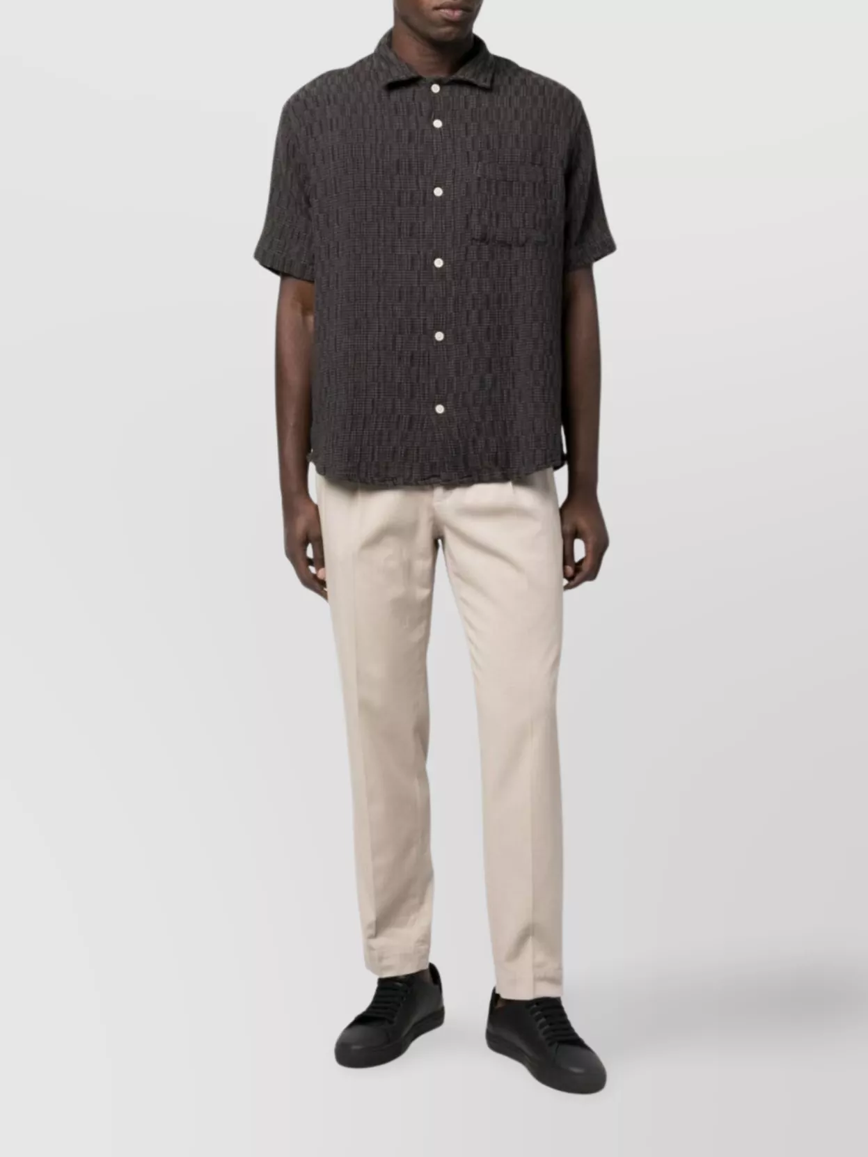 Incotex Front Pleated Trousers Belt Loops In Neutral