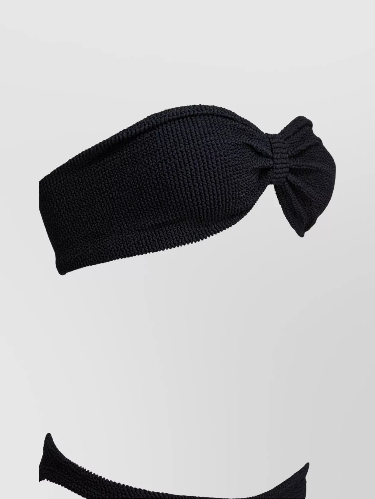Shop Hunza G Bandeau Top With Bow Detail And High-cut Leg