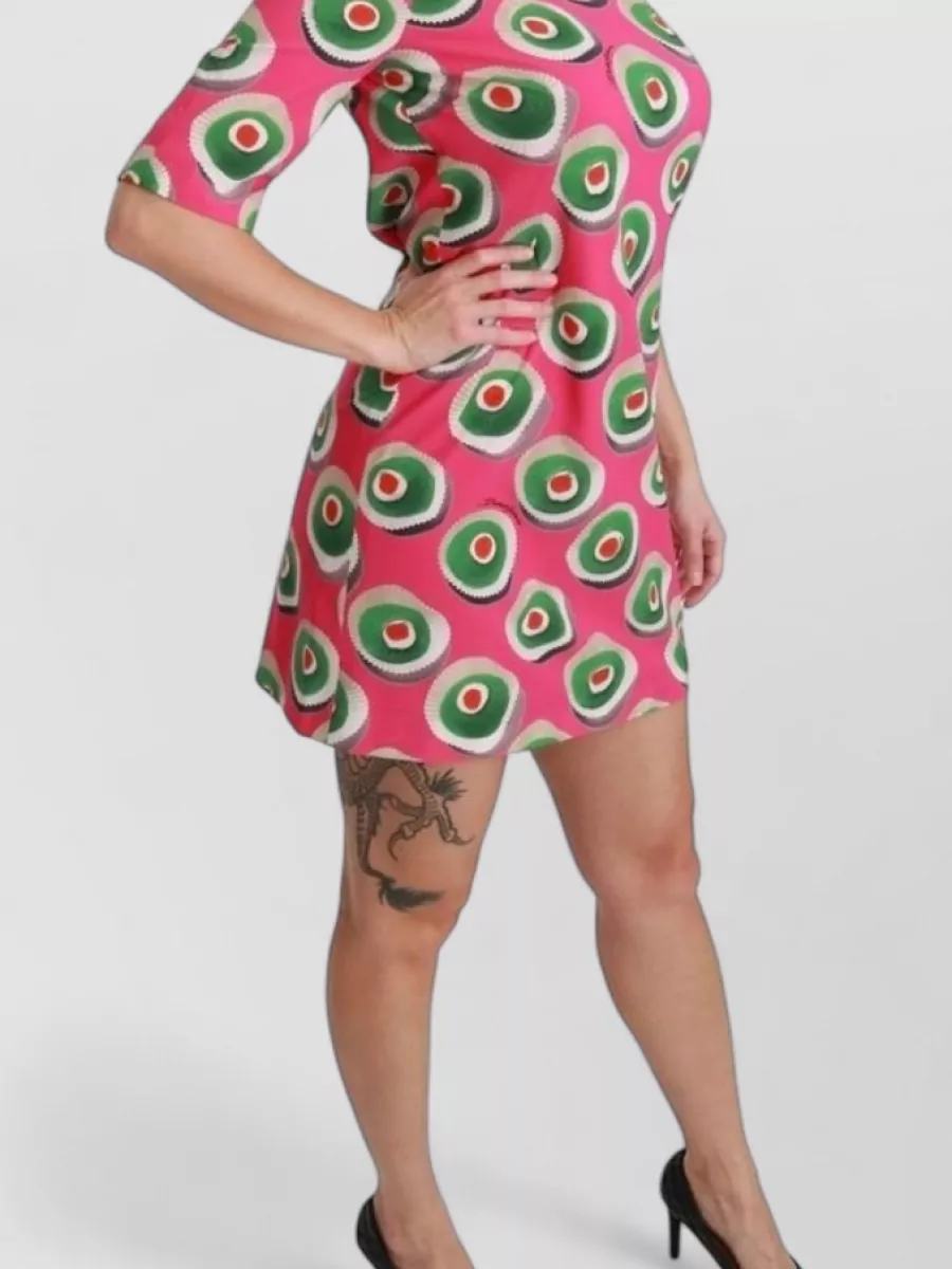 Dolce&Gabbana Silk Printed Mini Dress
