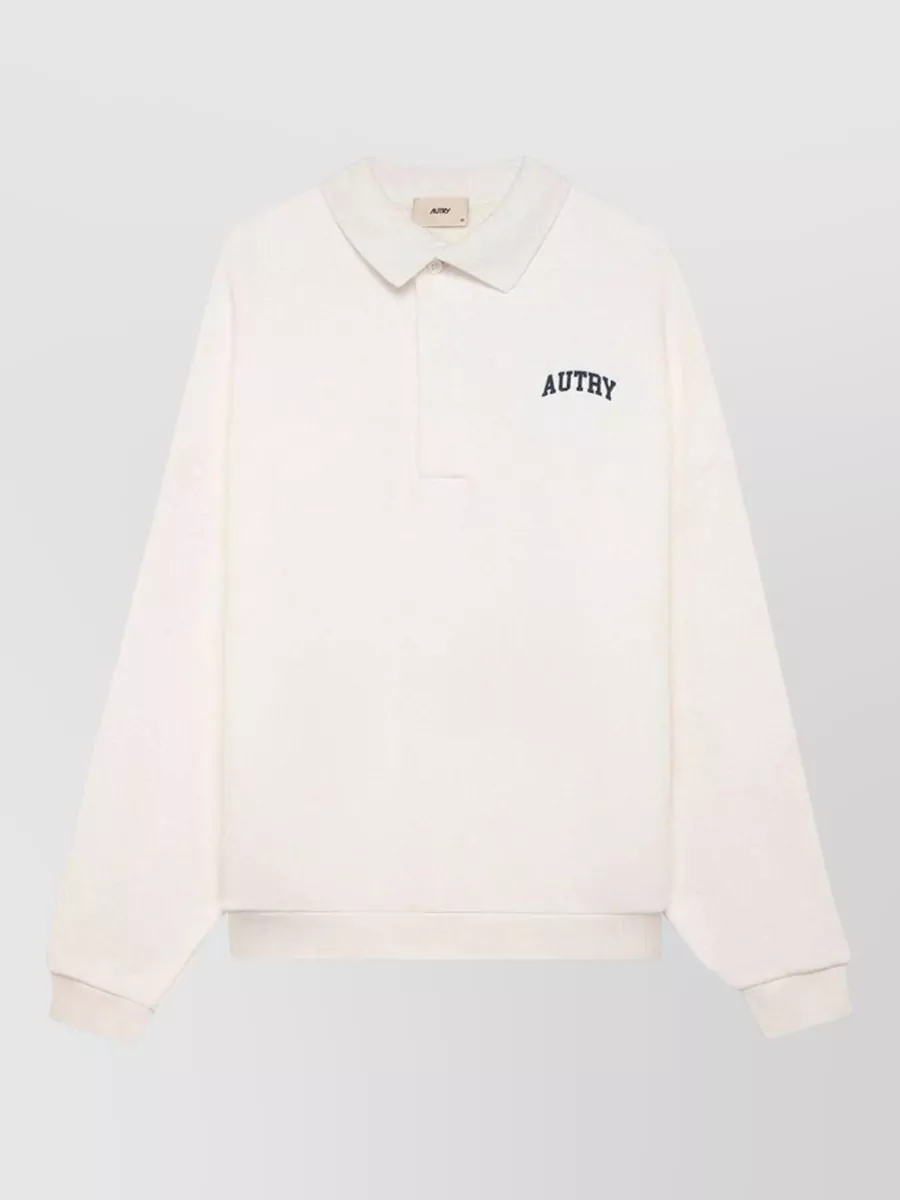 Autry cotton long-sleeve polo shirt