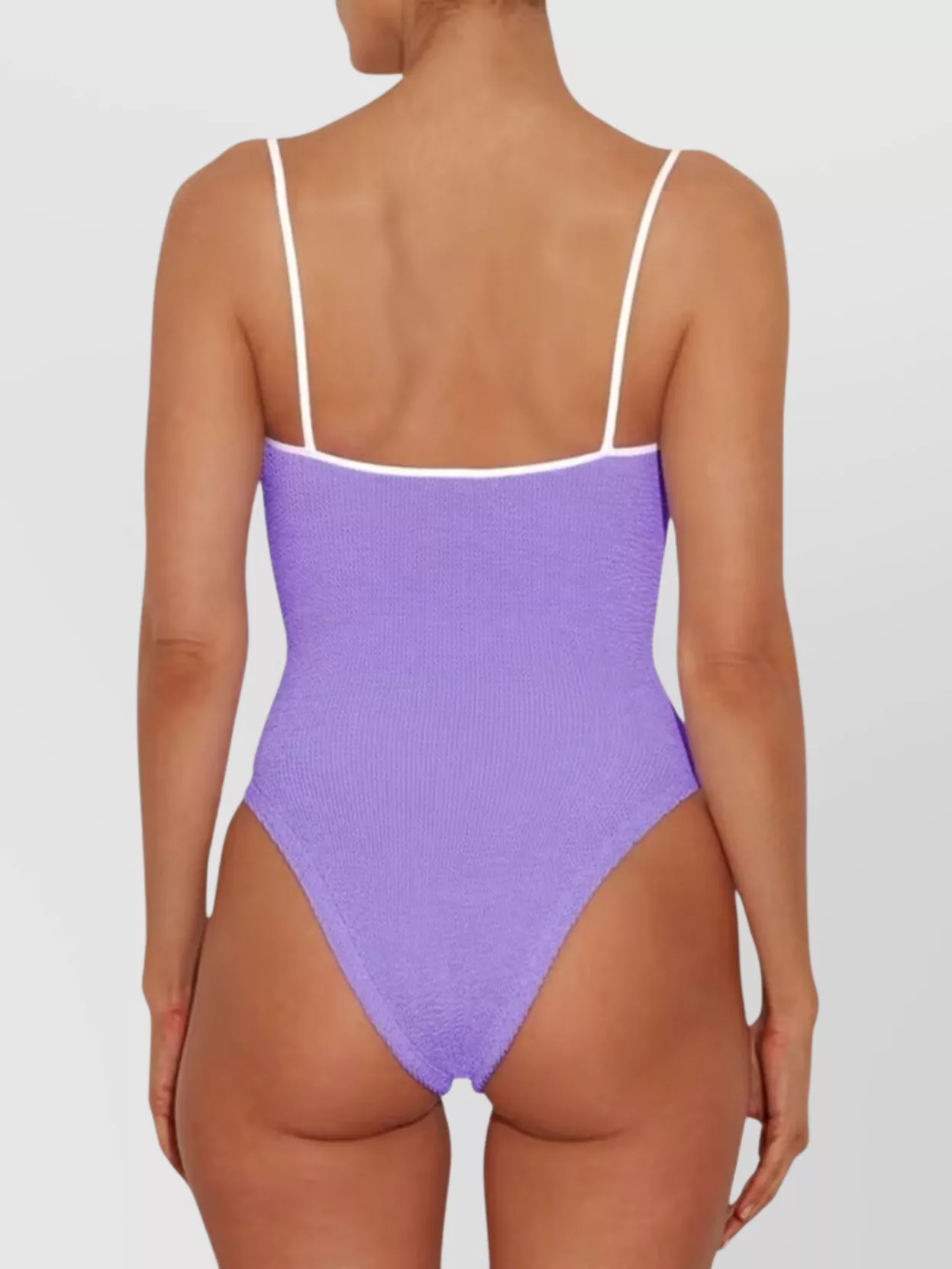 Hunza G Pamela Swim With Ruffled Textured Design