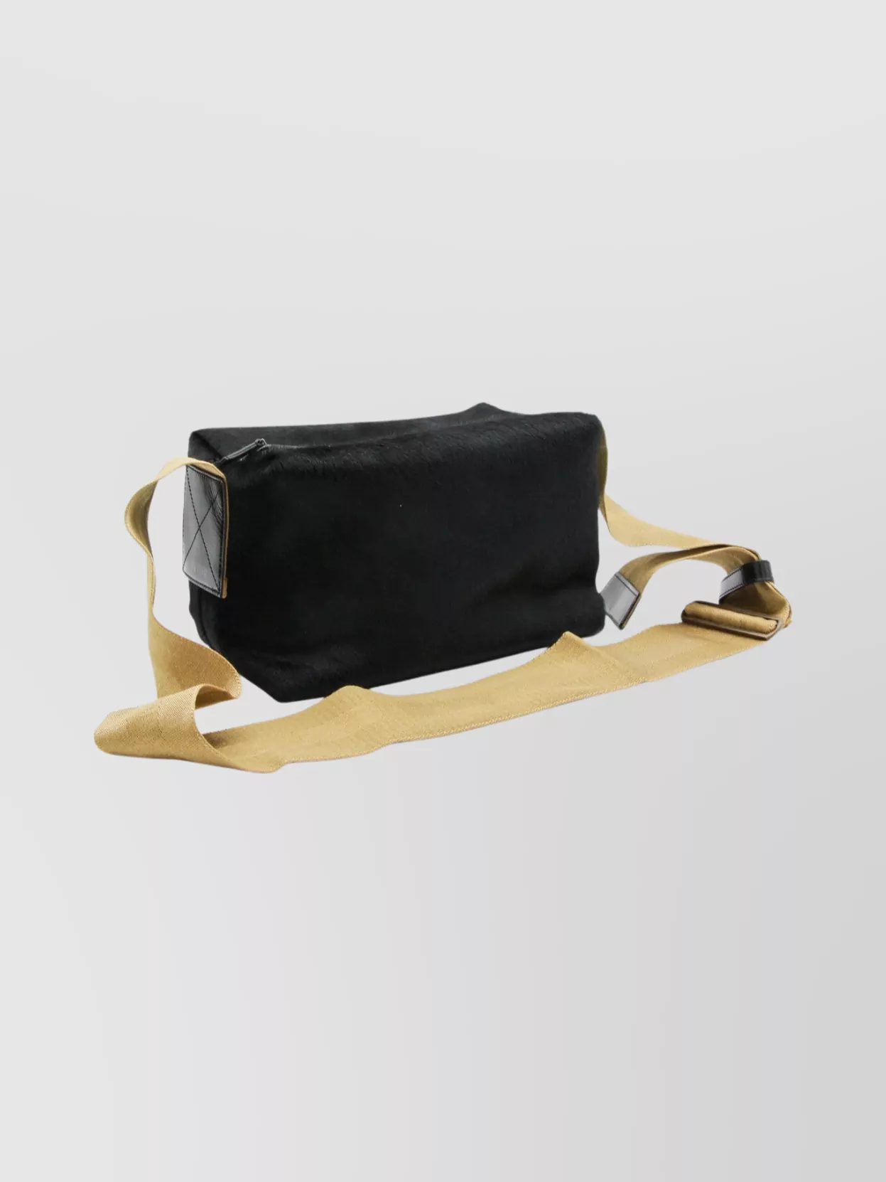 Uma Wang Rectangular Shoulder Bag Adjustable Strap In Black