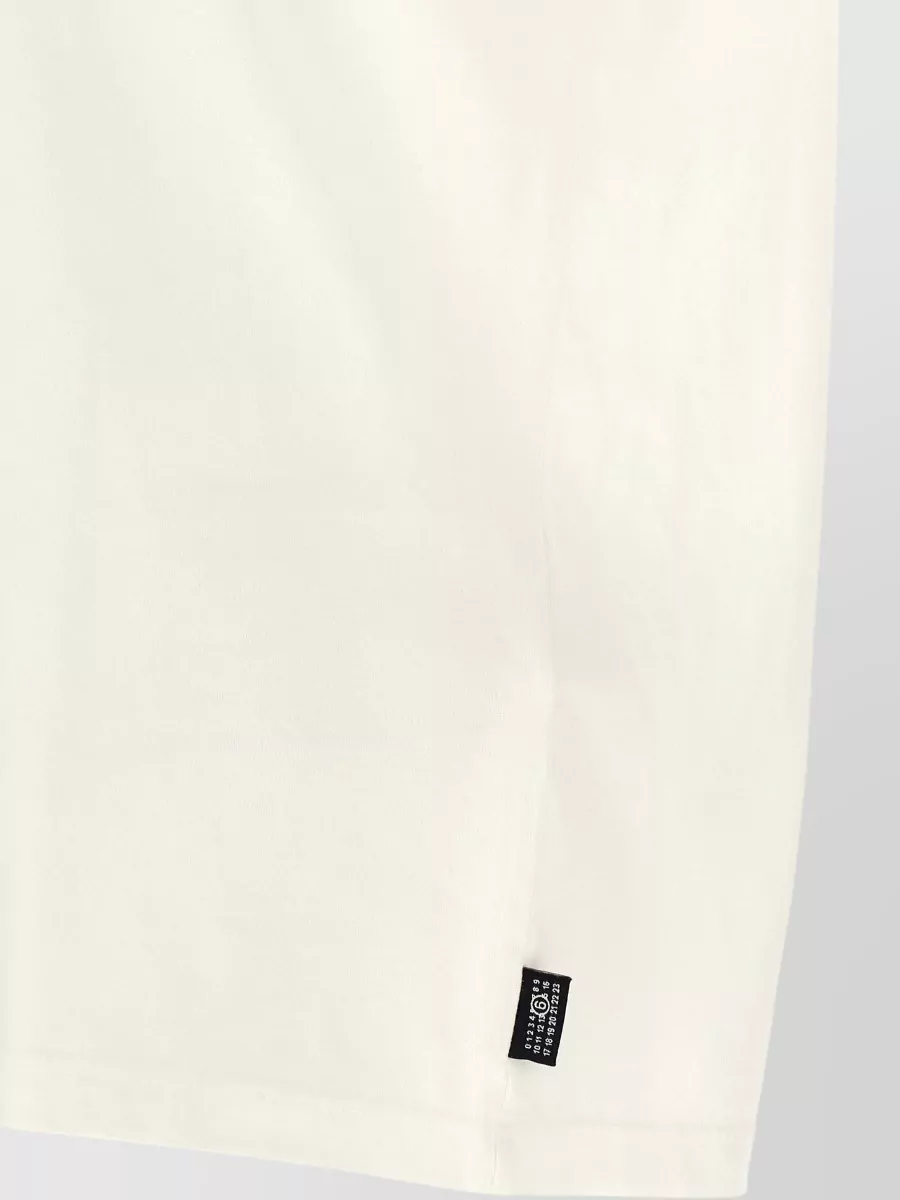 Mm6 Maison Margiela Cotton Printed Crew Neck Short Sleeve T-Shirt