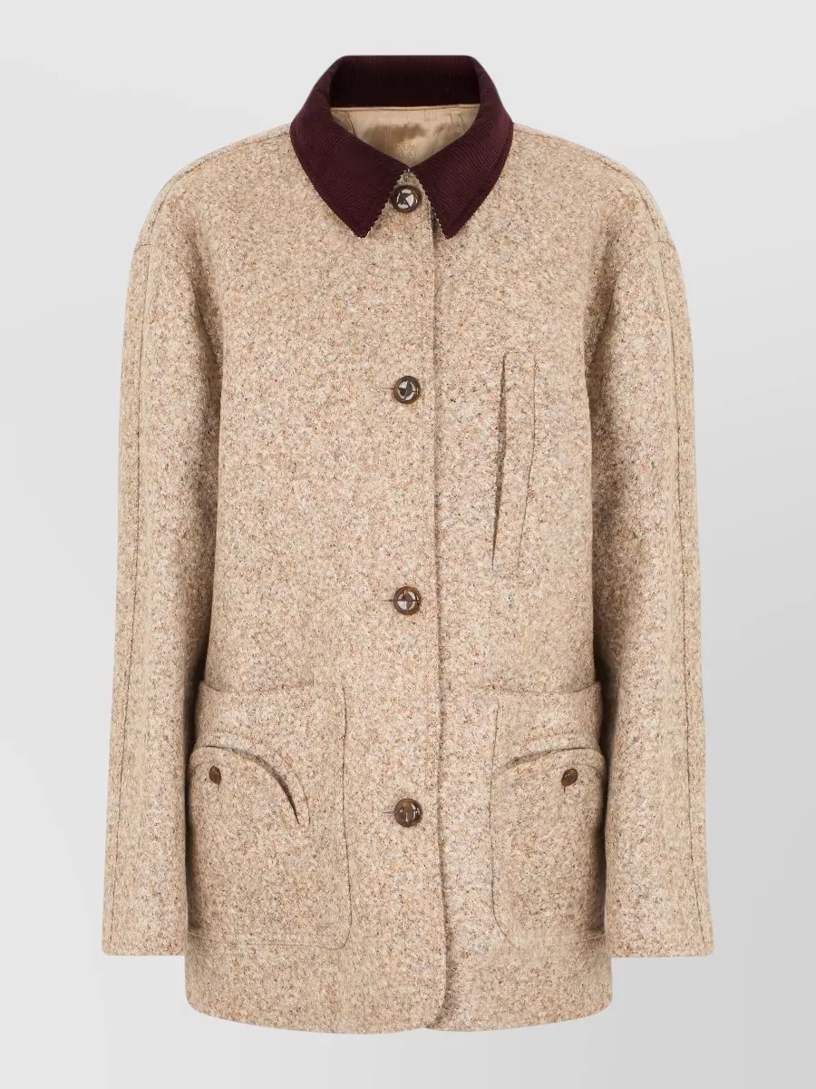 Blazé Milano alpaca wool single-breasted coat
