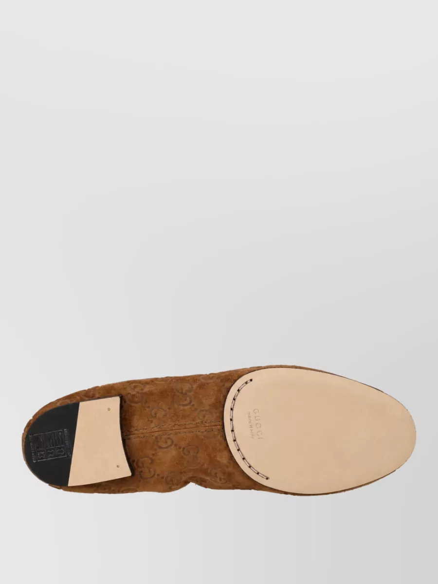 Gucci Gg Loafer Mule Chain Detail