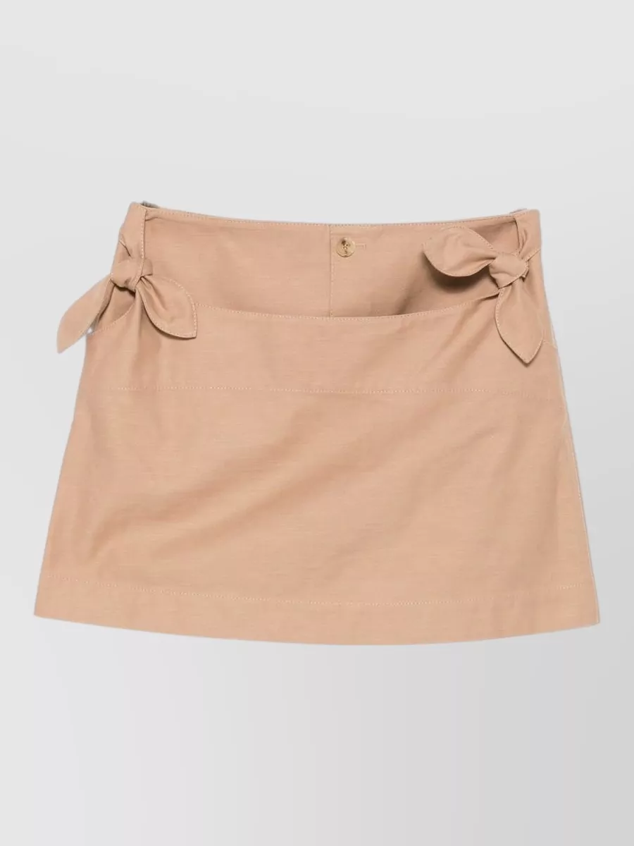 Moschino cotton a-line mini shorts