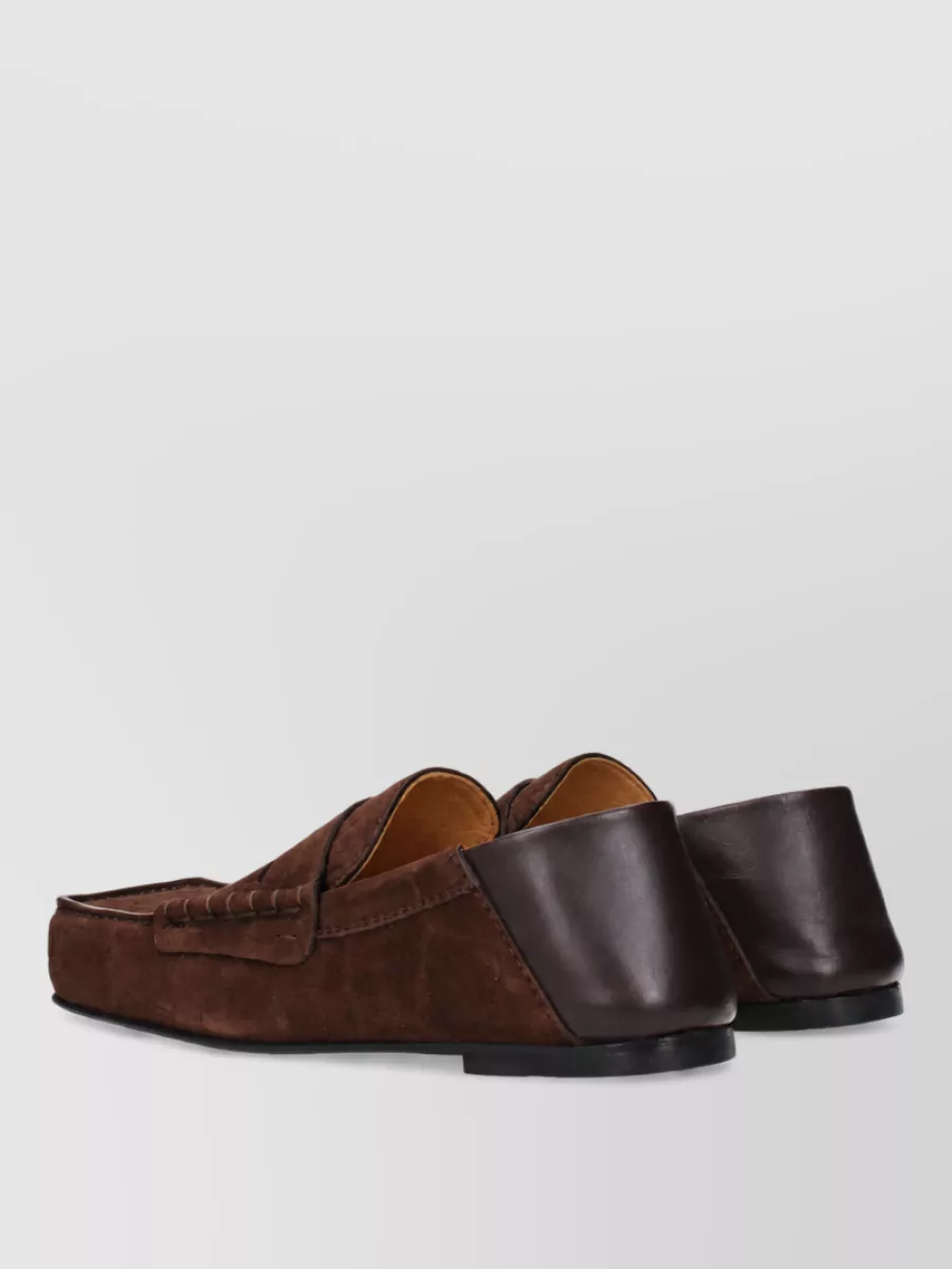 Jacquemus Suede Leather Slip-On Loafers