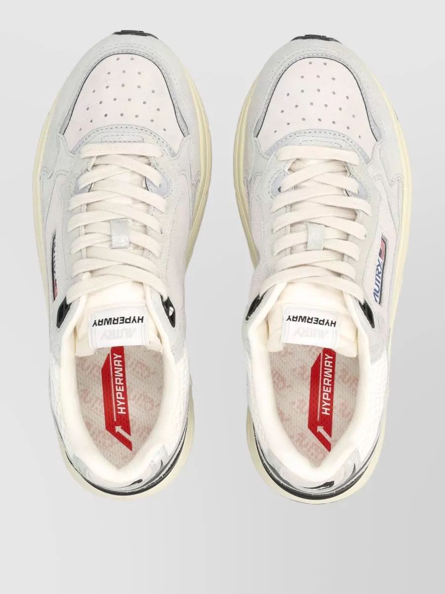 Autry Leather Hyperway Low-Top Sneakers