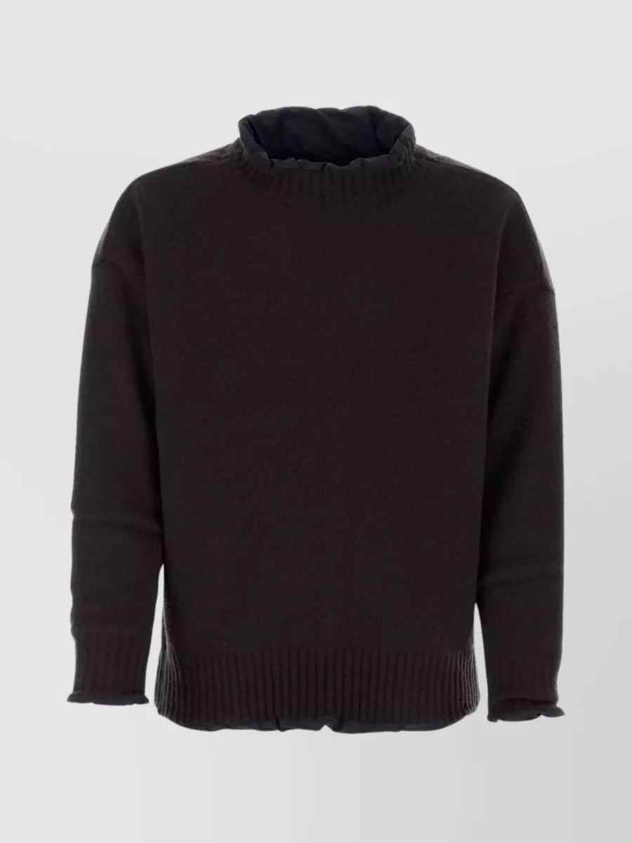 Shop Sacai Versatile Reversible Knit Sweater In Black